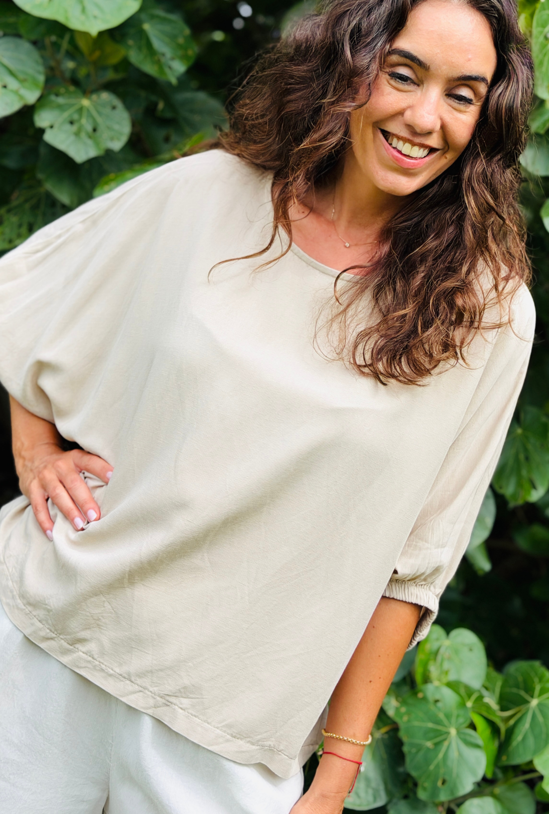 Take It Or Sleeve It Top - Natural