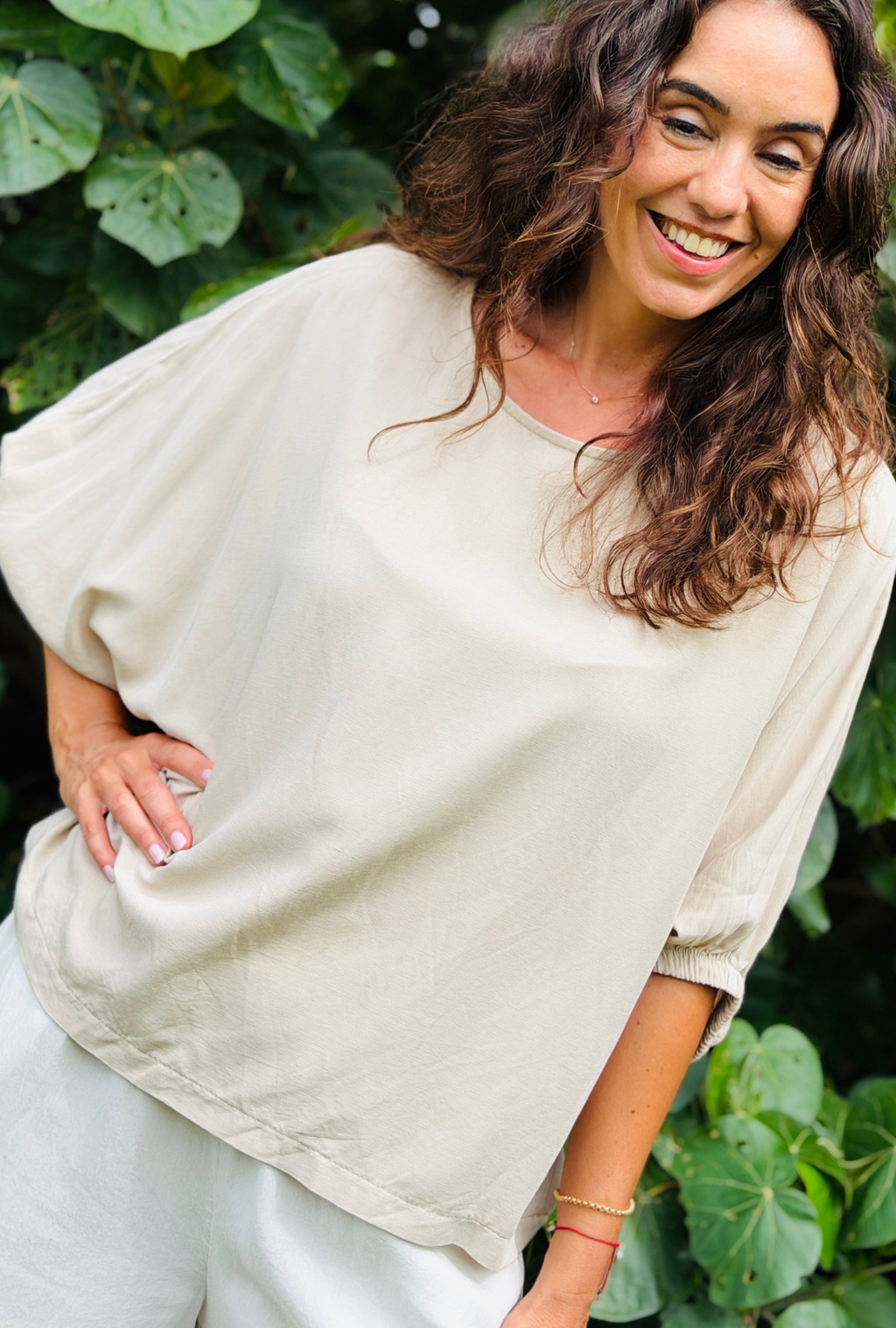 Take It Or Sleeve It Top - Natural