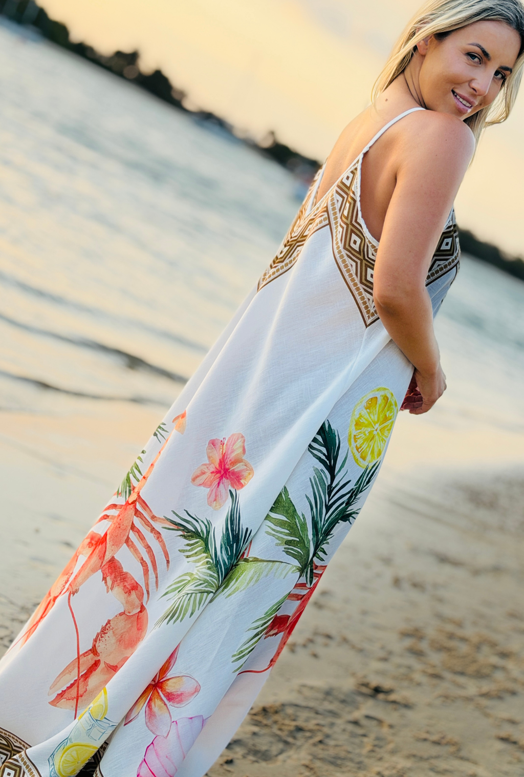 The Favourite Linen Dress - Lobster