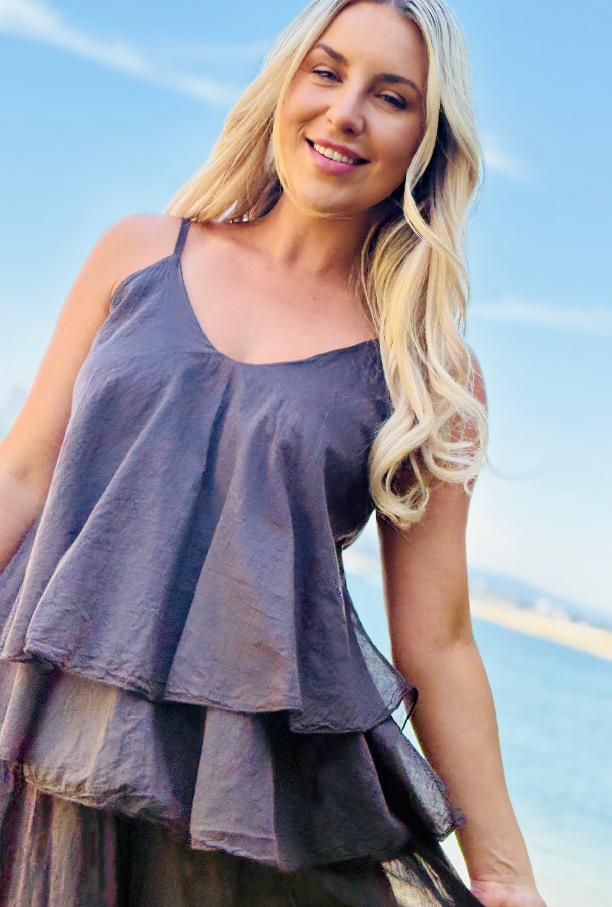 Untied & Fancy Free Top - Cocoa