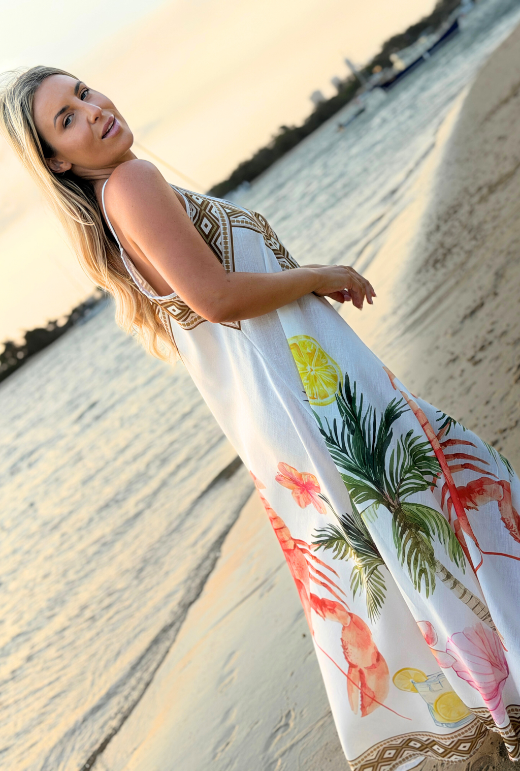 The Favourite Linen Dress - Lobster