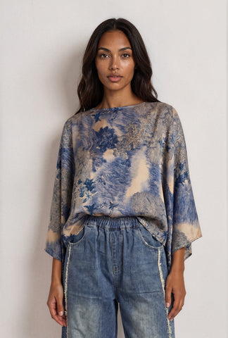 Heaven Sent Top - Blue Jungle