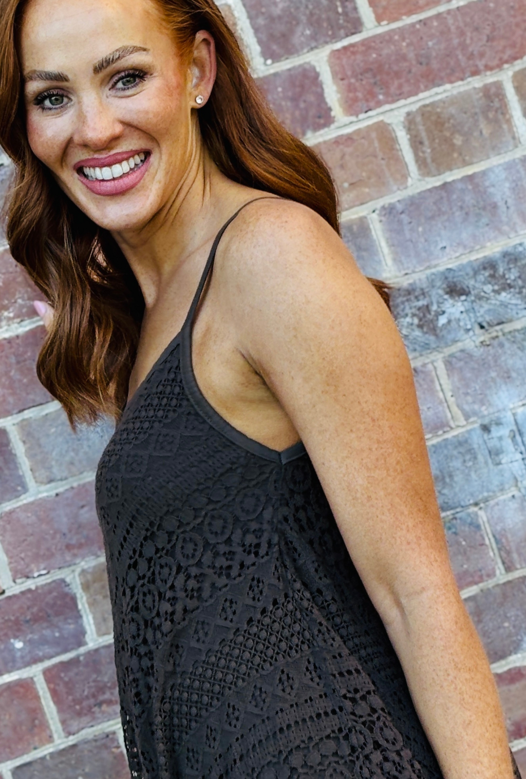 Laced with Love Midi Dress - Cocoa