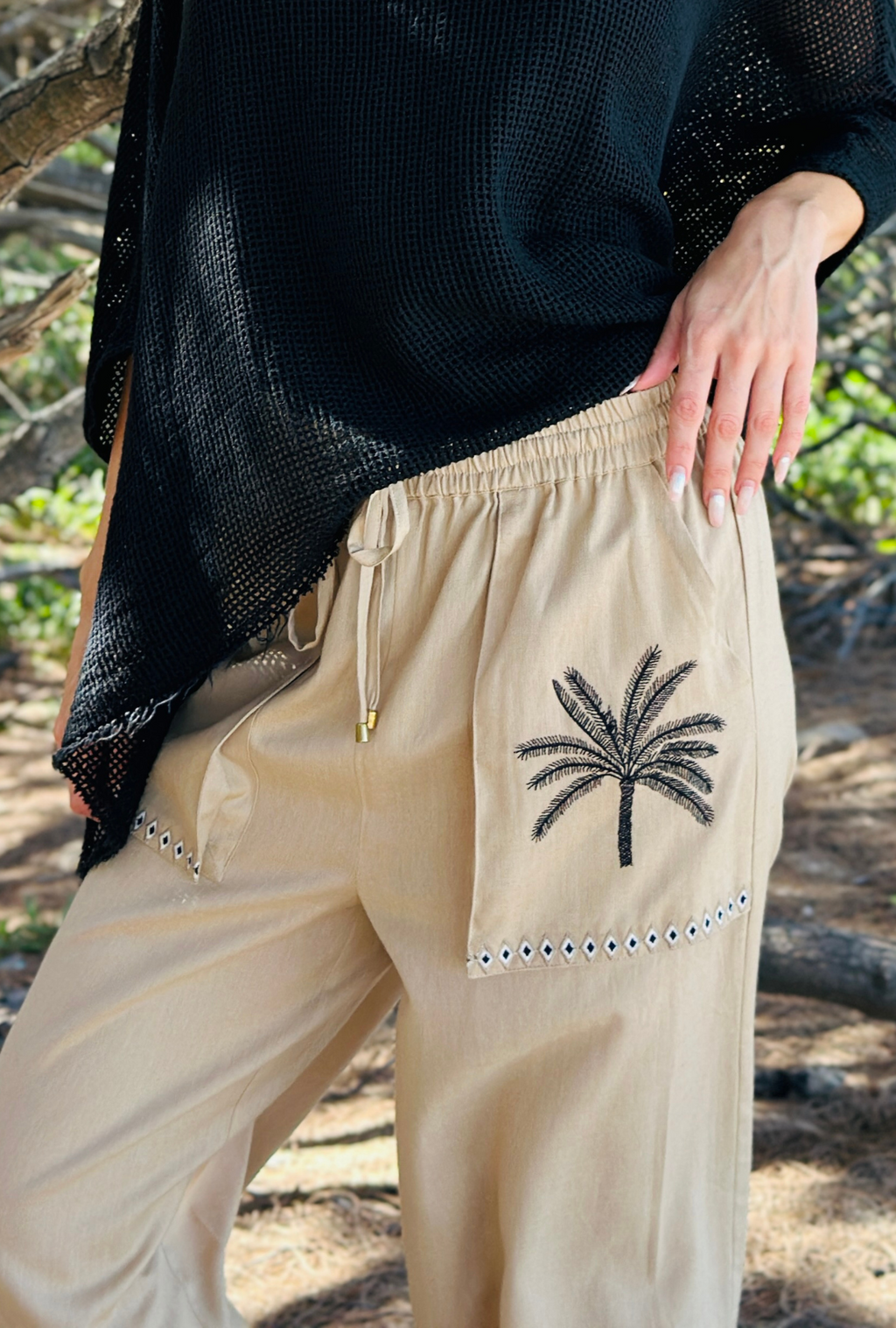 Tide is High Pant  - Under the Palms – Mocha