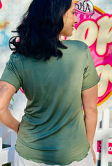 Caught You Looking Tee - Sage