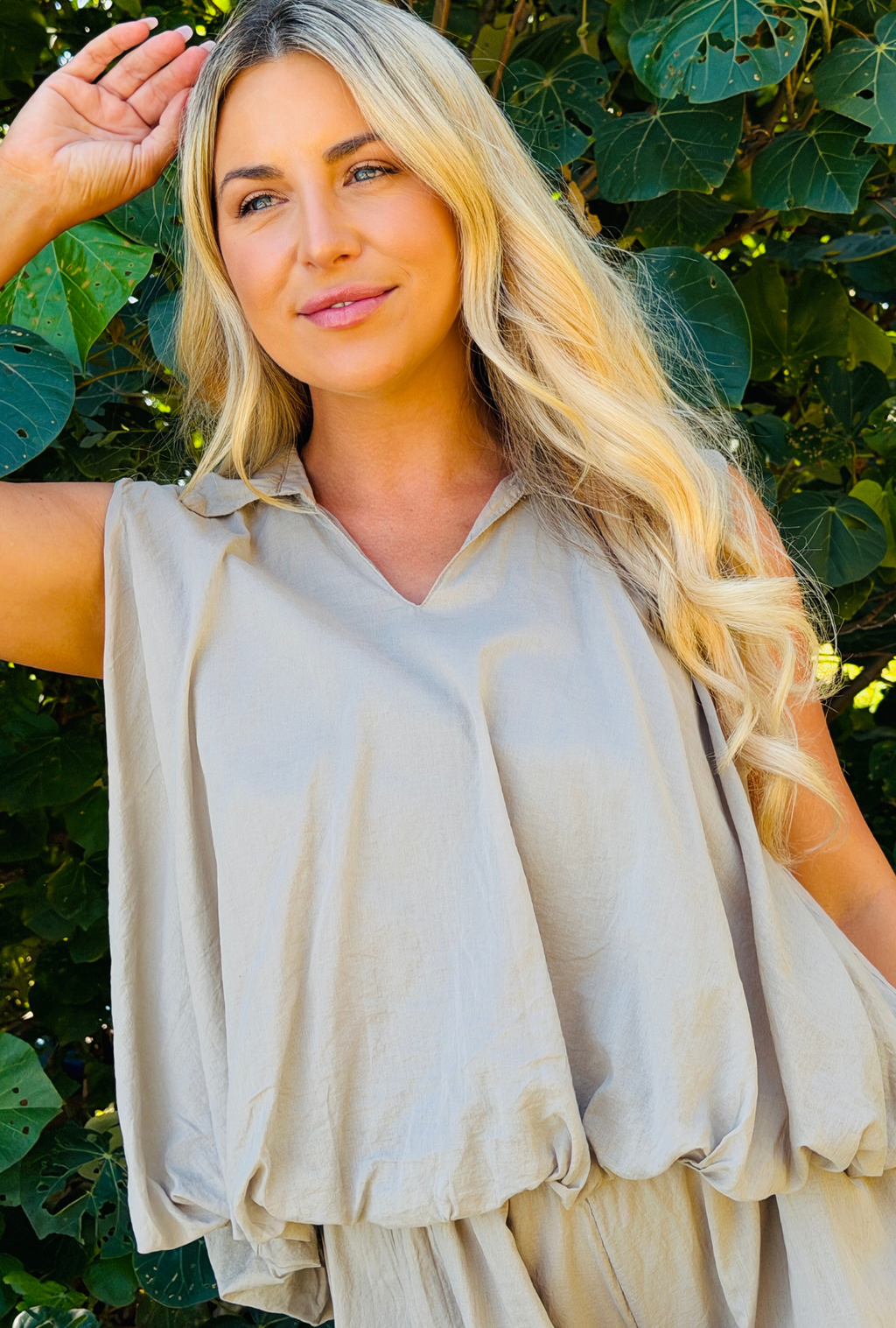 In a Bubble Top - Taupe