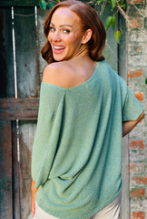 Born To Sparkle Top - Mint