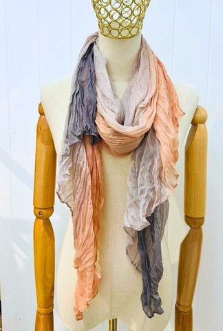 Cozy Twist Scarf 49 - Peach