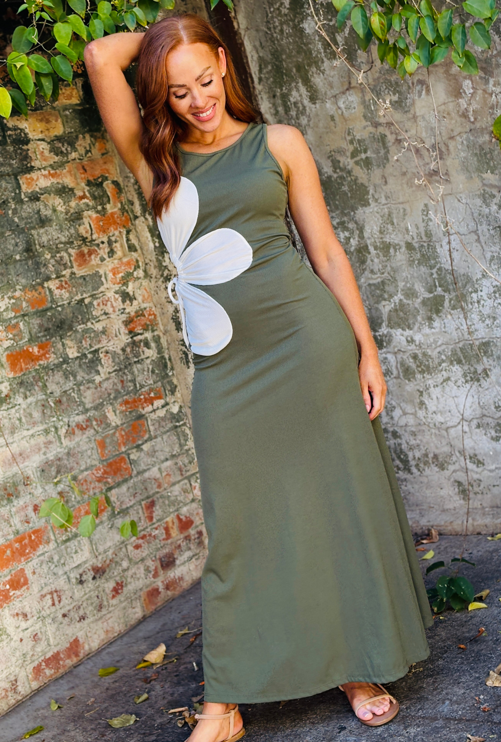 Pretty Little Daisy Dress - Sage