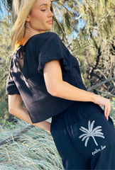 Tide is High Pant  - Under the Palms –  Onyx