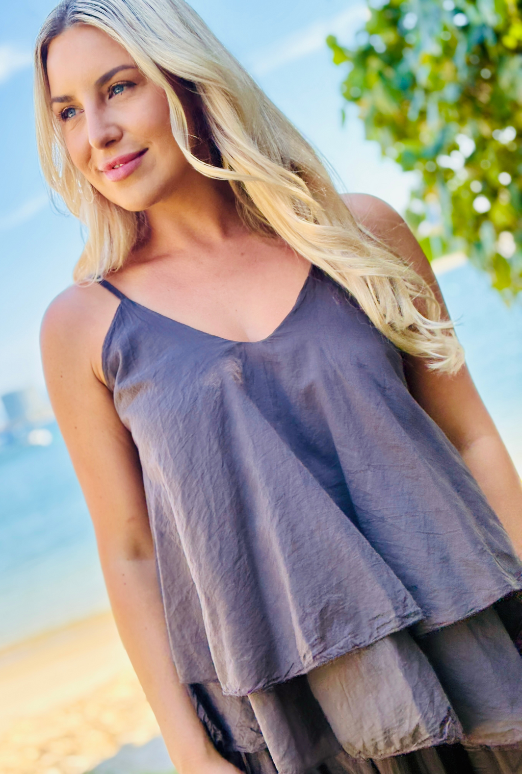 Untied & Fancy Free Top - Cocoa