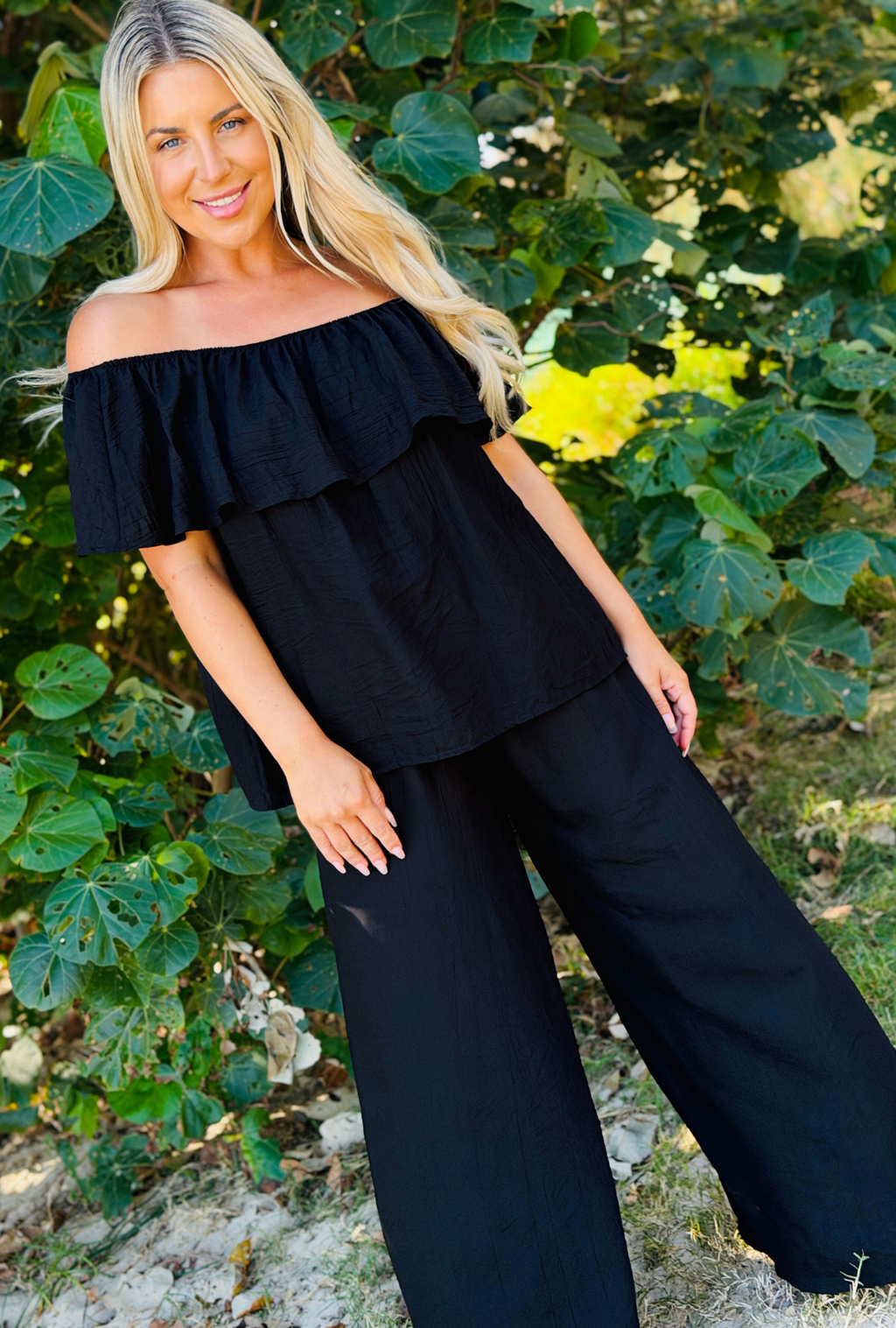 Laidback Luxe Pants - Onyx