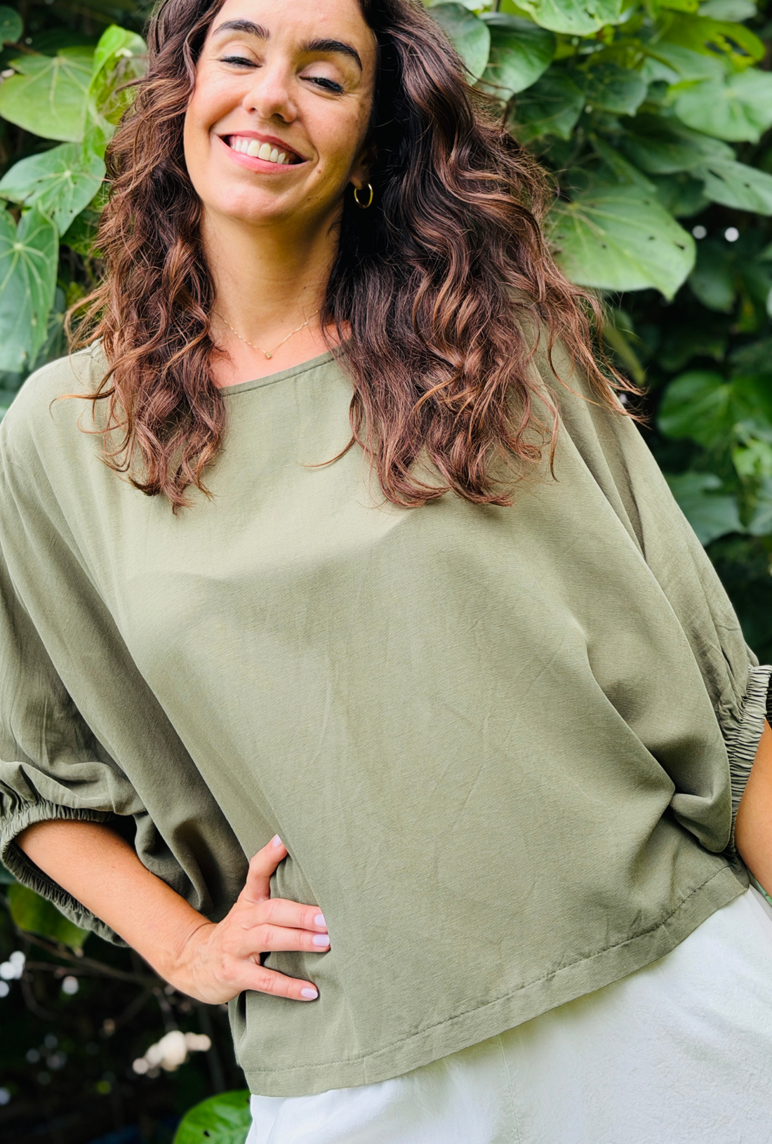 Take It Or Sleeve It Top - Sage