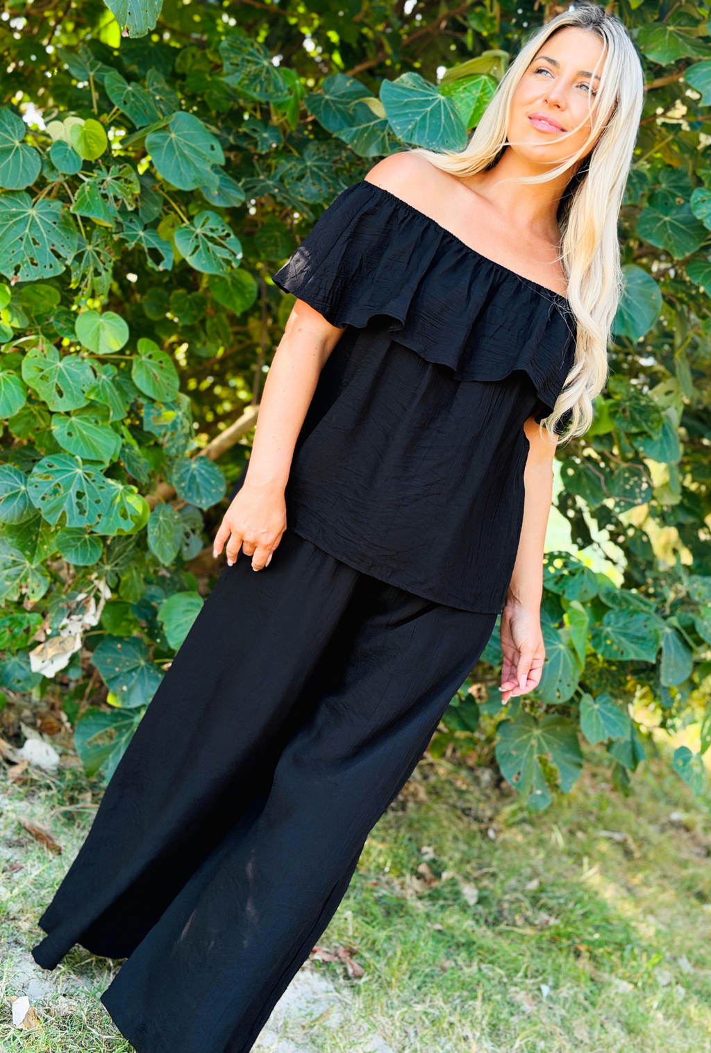 Laidback Luxe Pants - Onyx