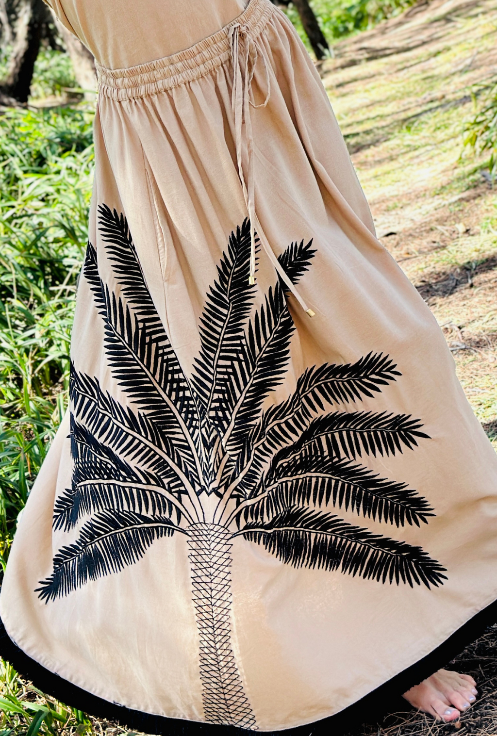 Catch My Drift Skirt - Under the Palms –  Mocha