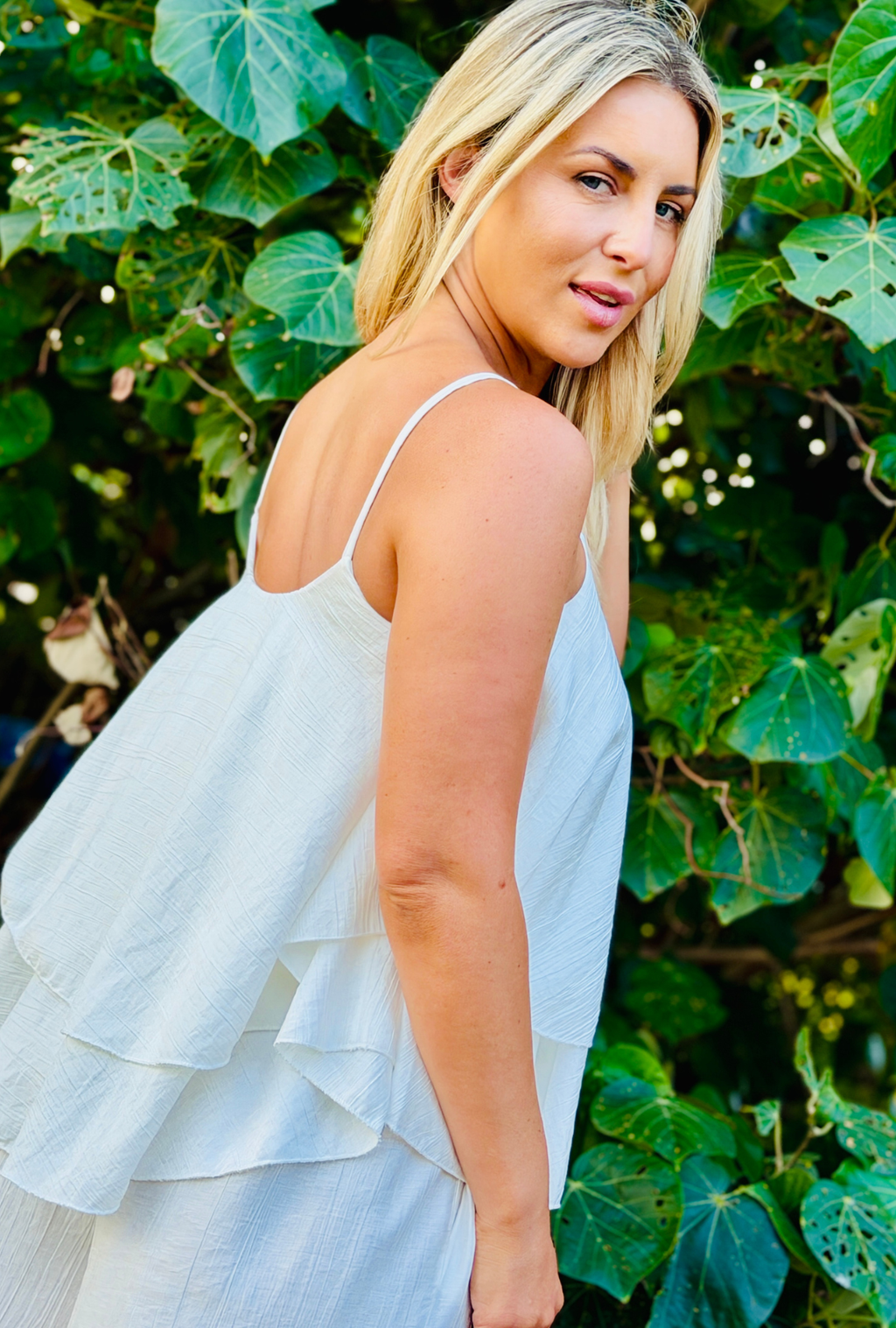 Laidback Luxe Frilled Top - Daisy