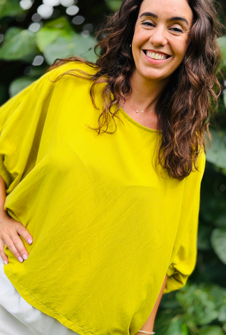 Take It Or Sleeve It Top - Mustard