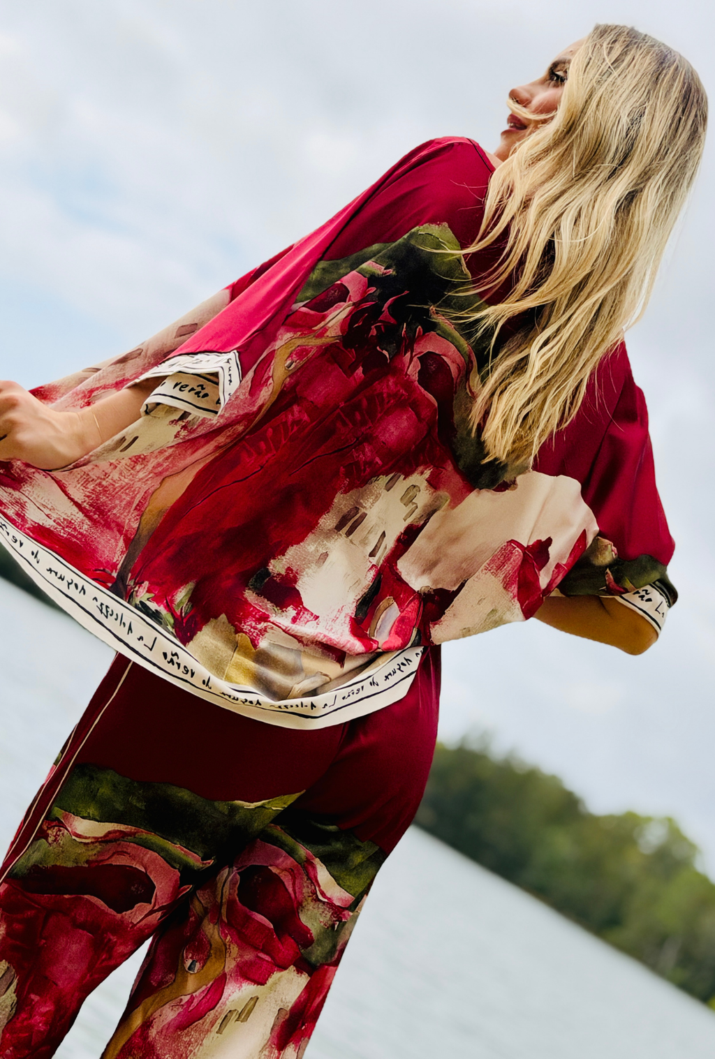 Pretty in Paint Pant - Cherry