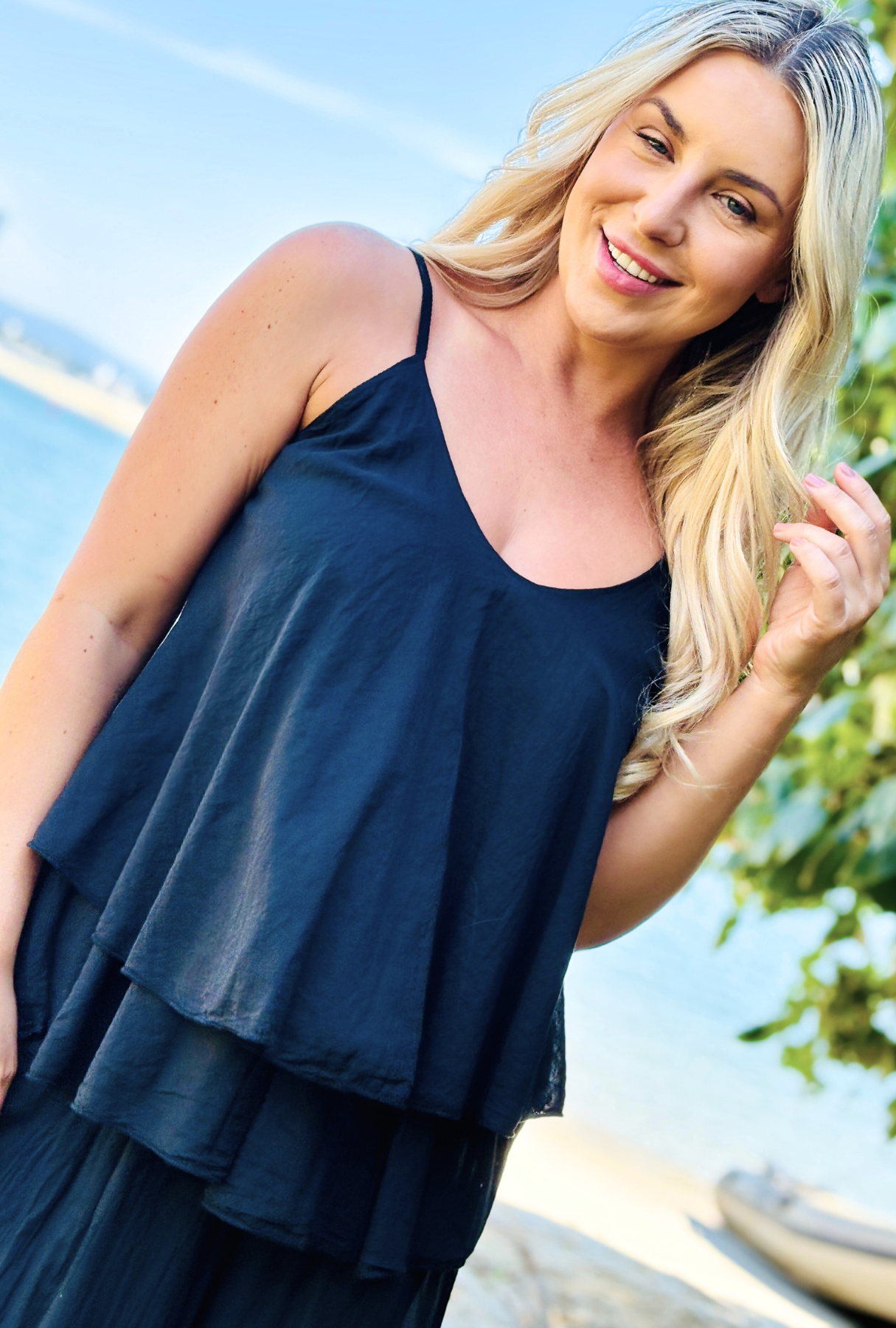 Untied & Fancy Free Top - Onyx