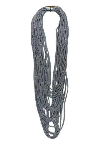 Chain Reaction Silver Necklace