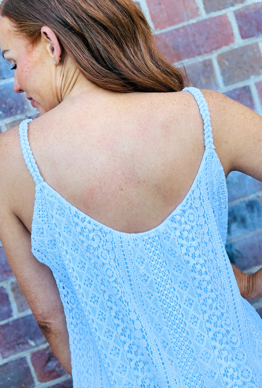 Laced with Love Singlet Top - Daisy