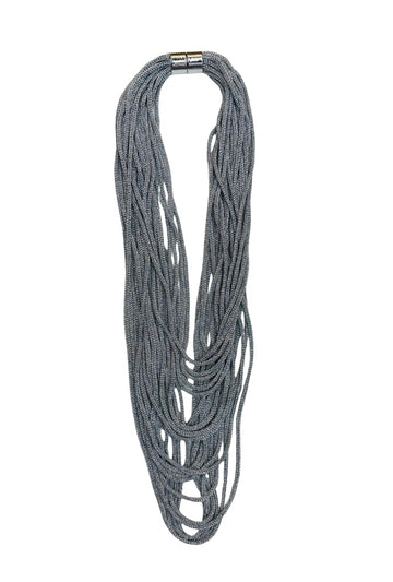 Chain Reaction Silver Necklace