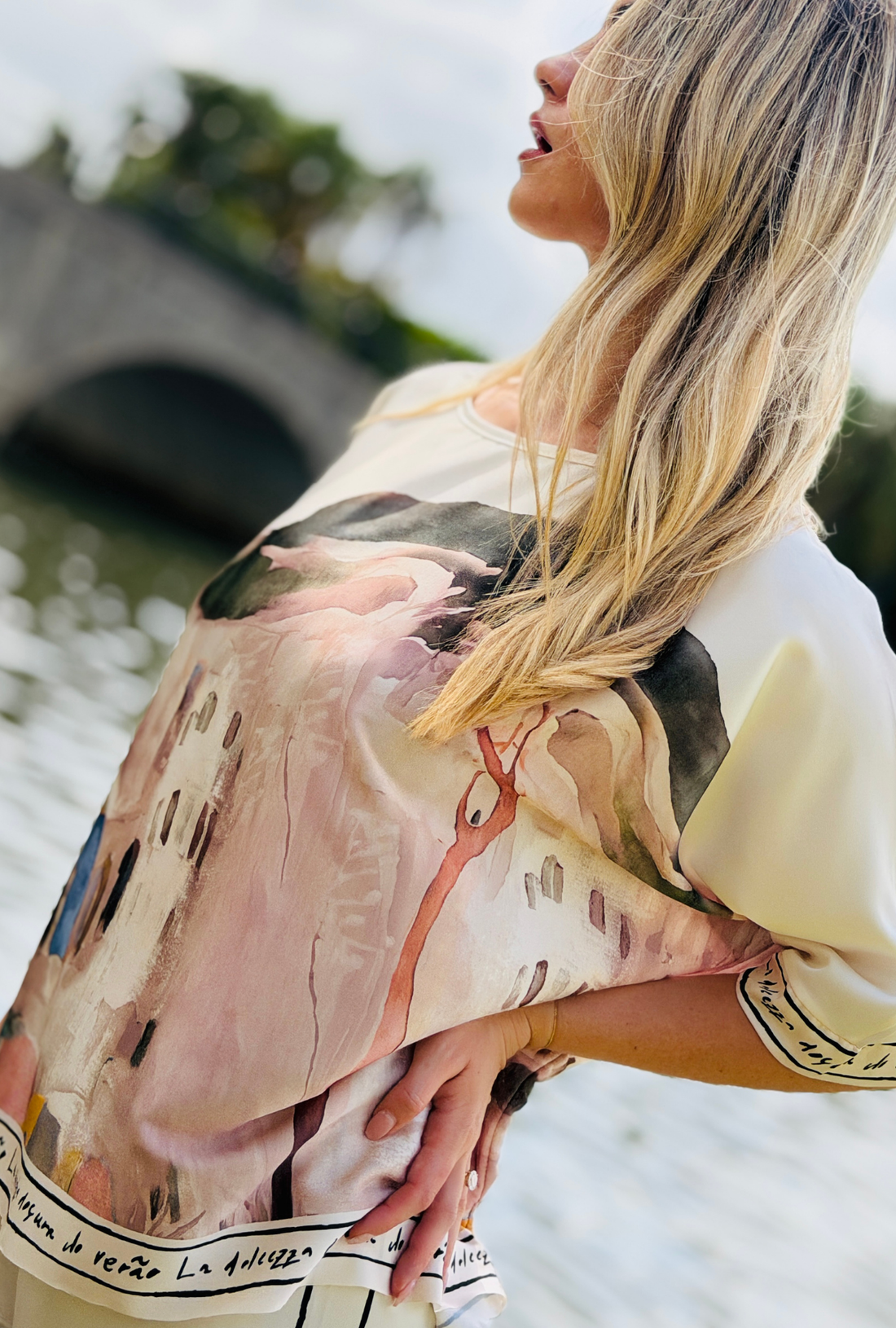 Pretty in Paint Relaxed Fit Top - Natural