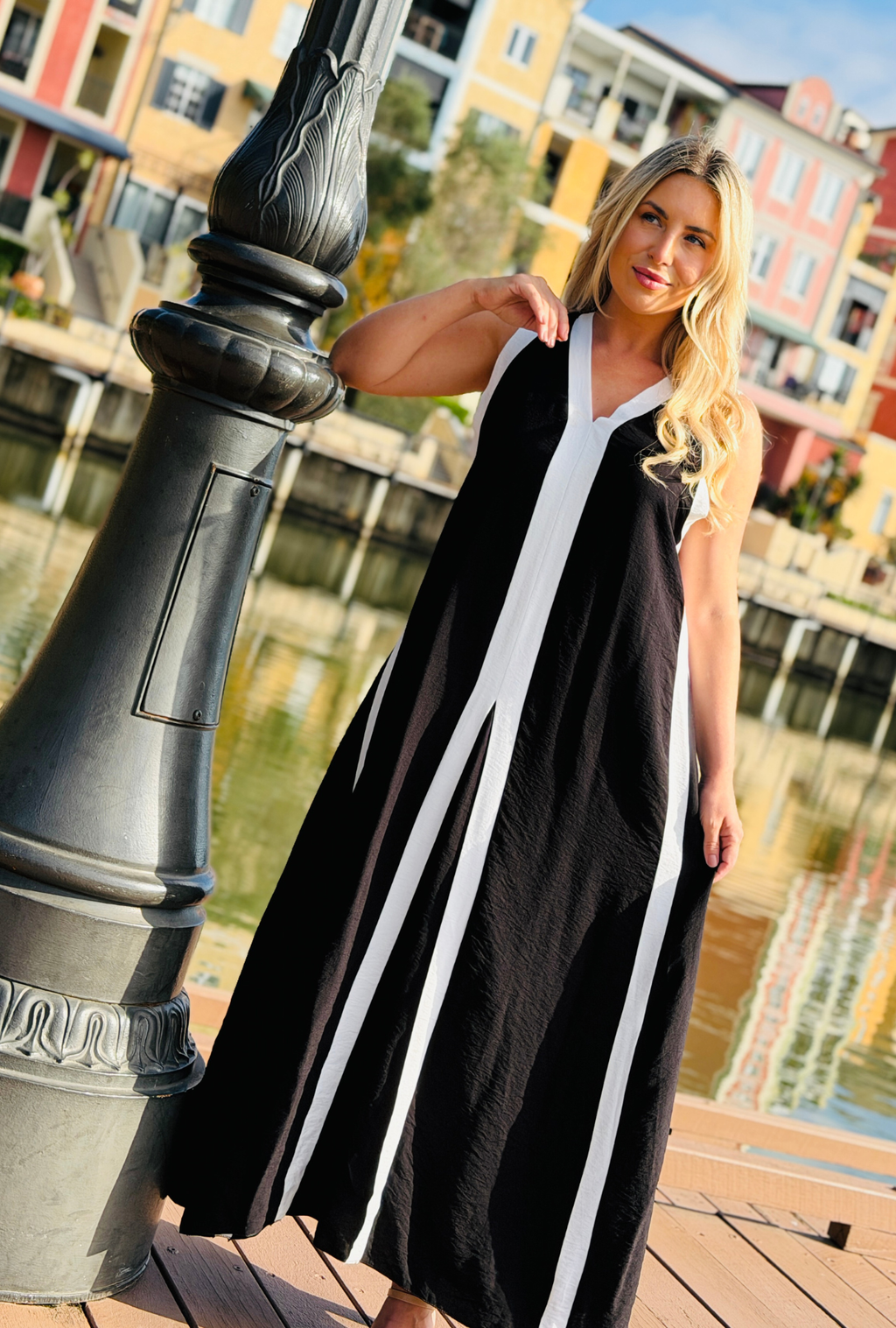 Stripe Theory Dress - Onyx