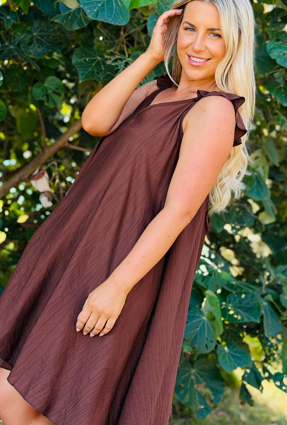 Laidback Luxe Dress - Chocolate