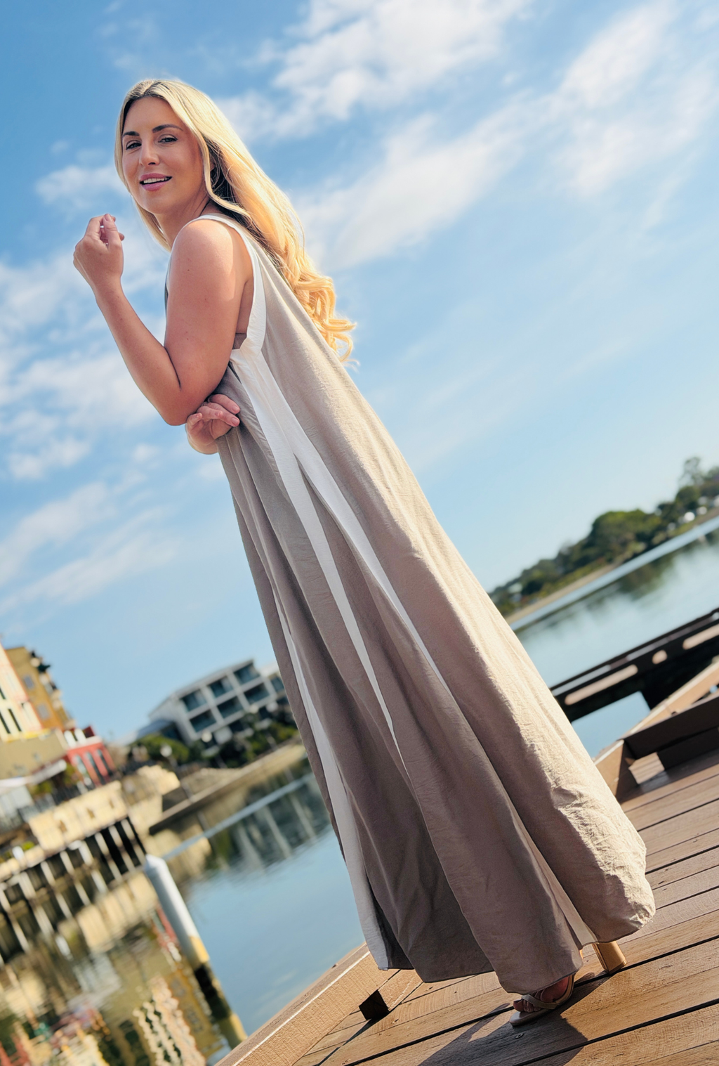 Stripe Theory Dress - Natural