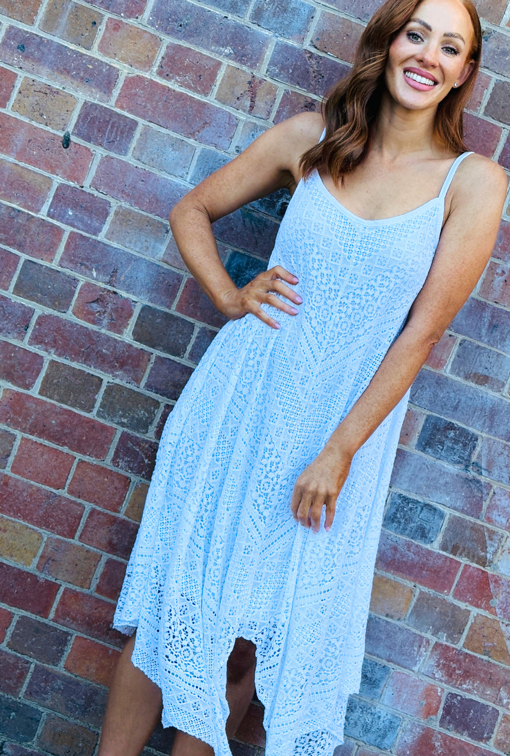 Laced with Love Midi Dress - Daisy