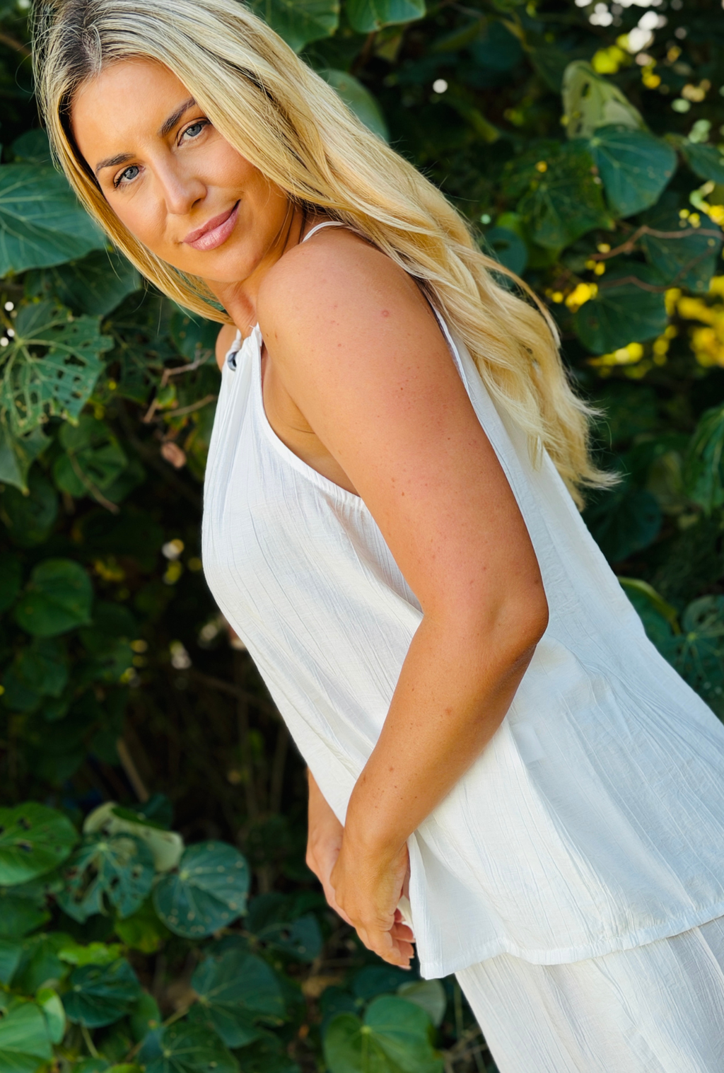 Laidback Luxe Beaded Top - Daisy