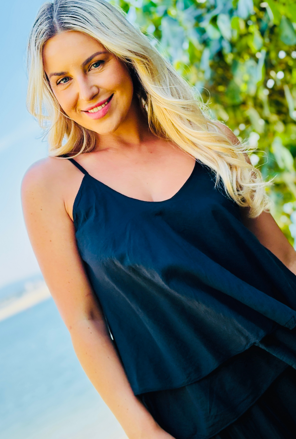 Untied & Fancy Free Top - Onyx