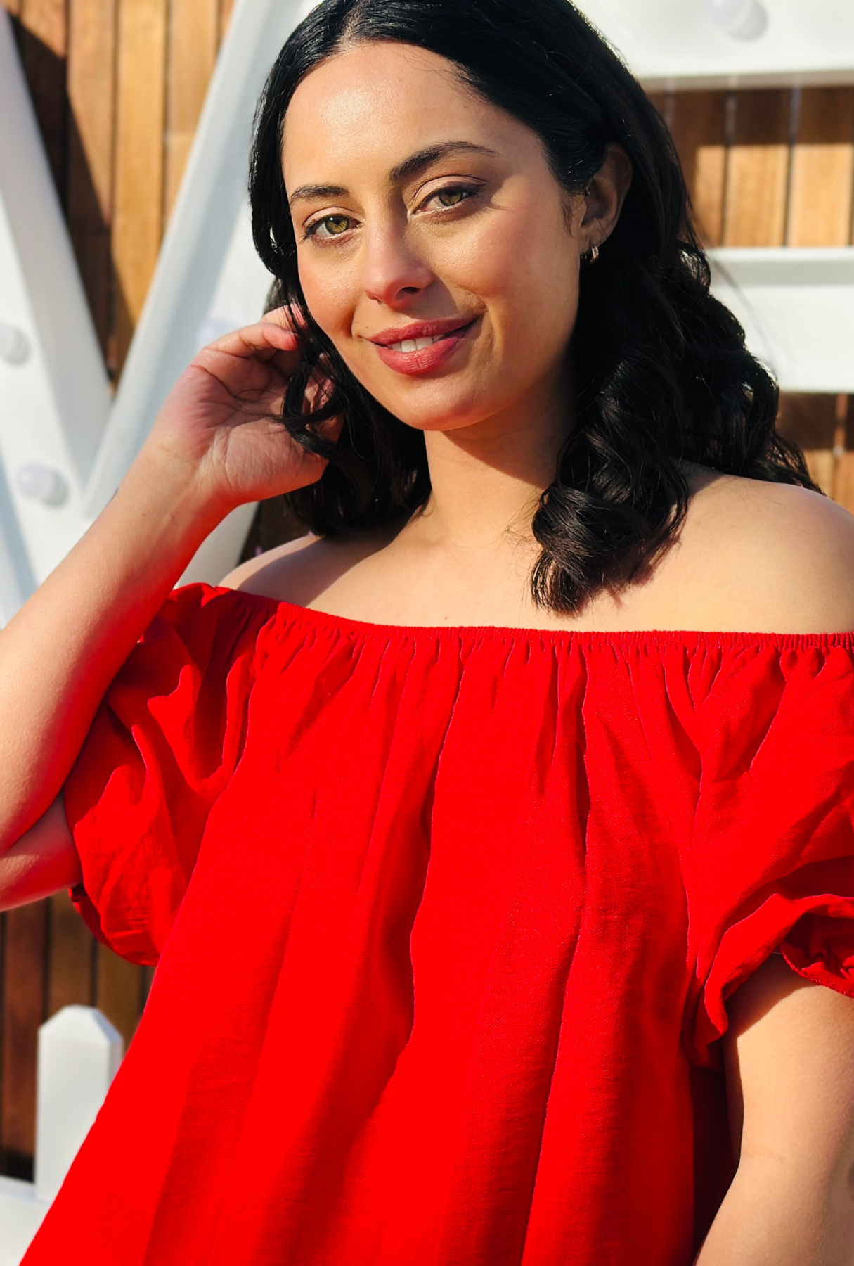 Sleeve Me Be Short Sleeve - Cherry