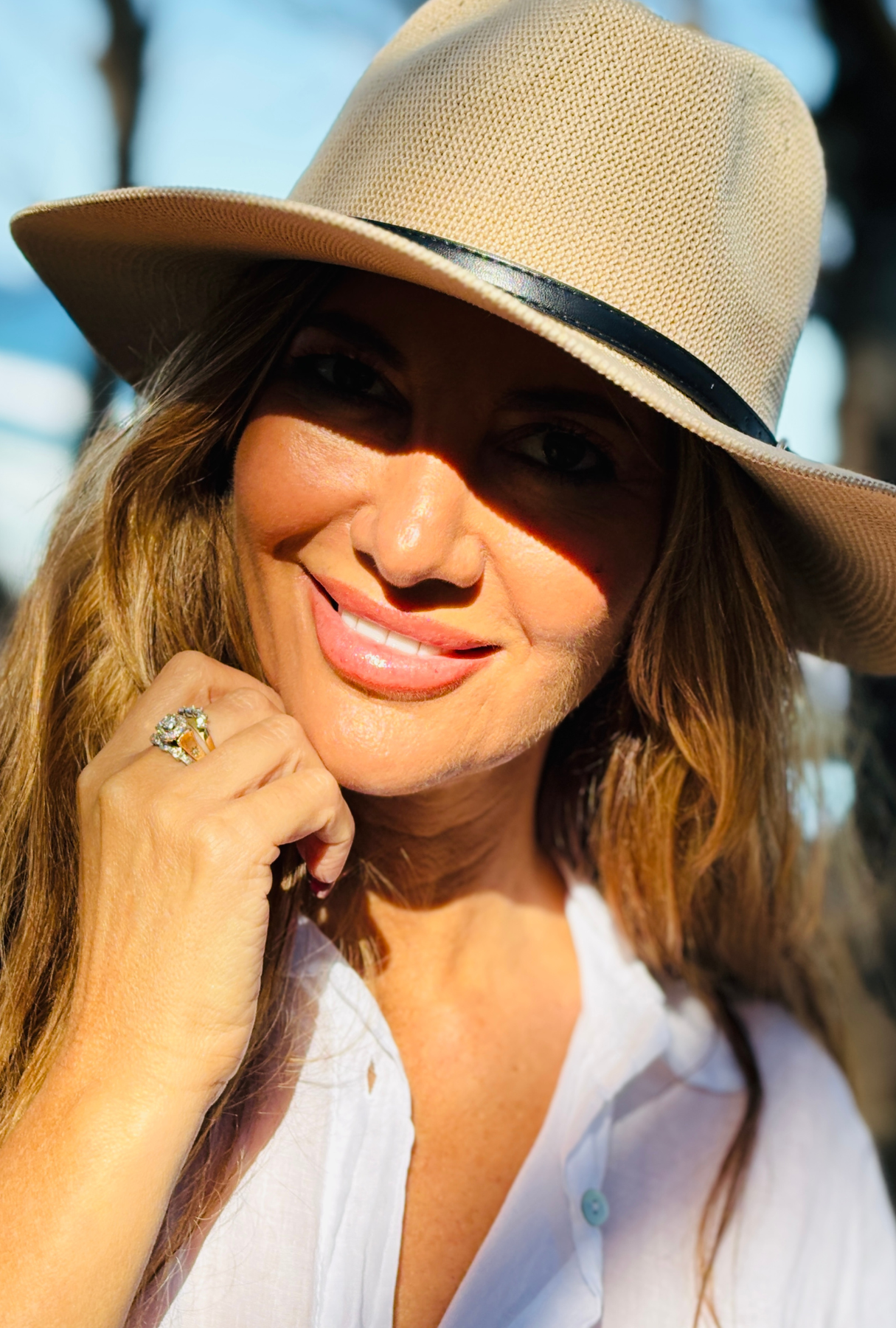 The Riviera Black Trim Hat