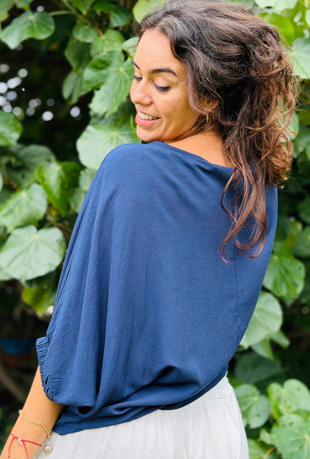 Take It Or Sleeve It Top - Navy