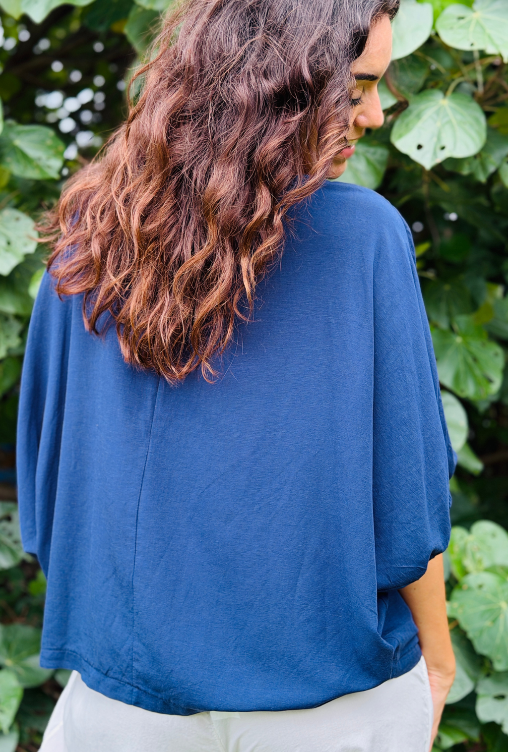 Take It Or Sleeve It Top - Navy