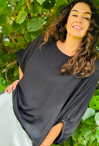 Take It Or Sleeve It Top - Onyx