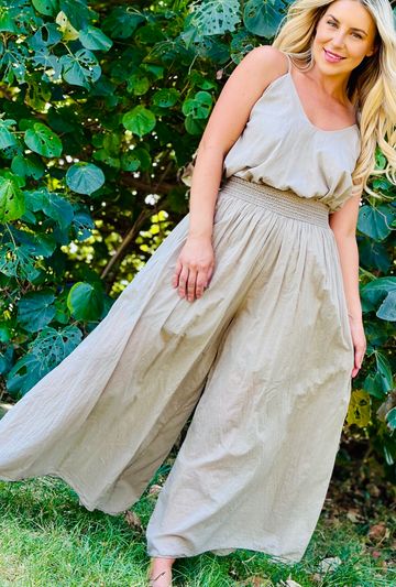 No Ties Pants - Taupe