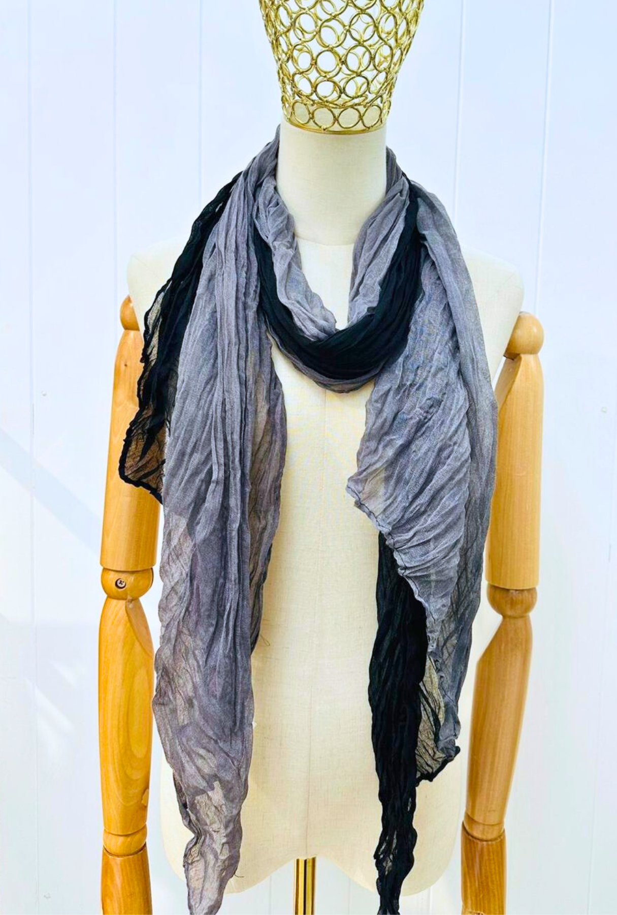 Cozy Twist Scarf 49 - Black
