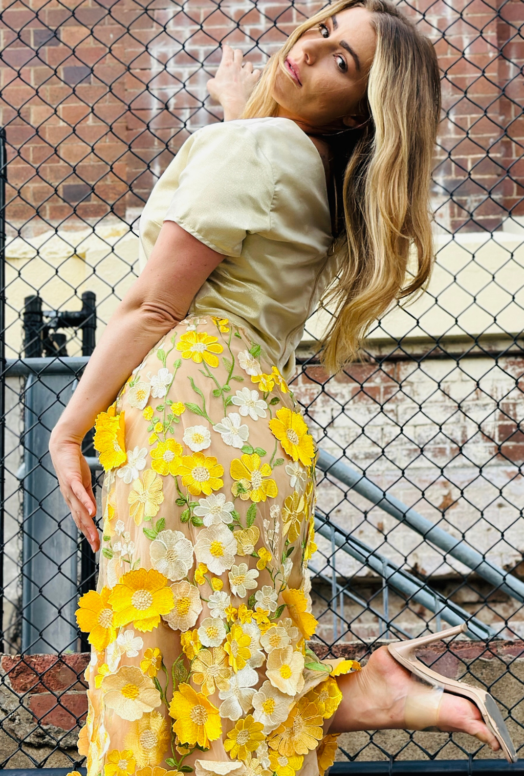 Limited Edition Get Carried Away Skirt - Sunshine Bloom