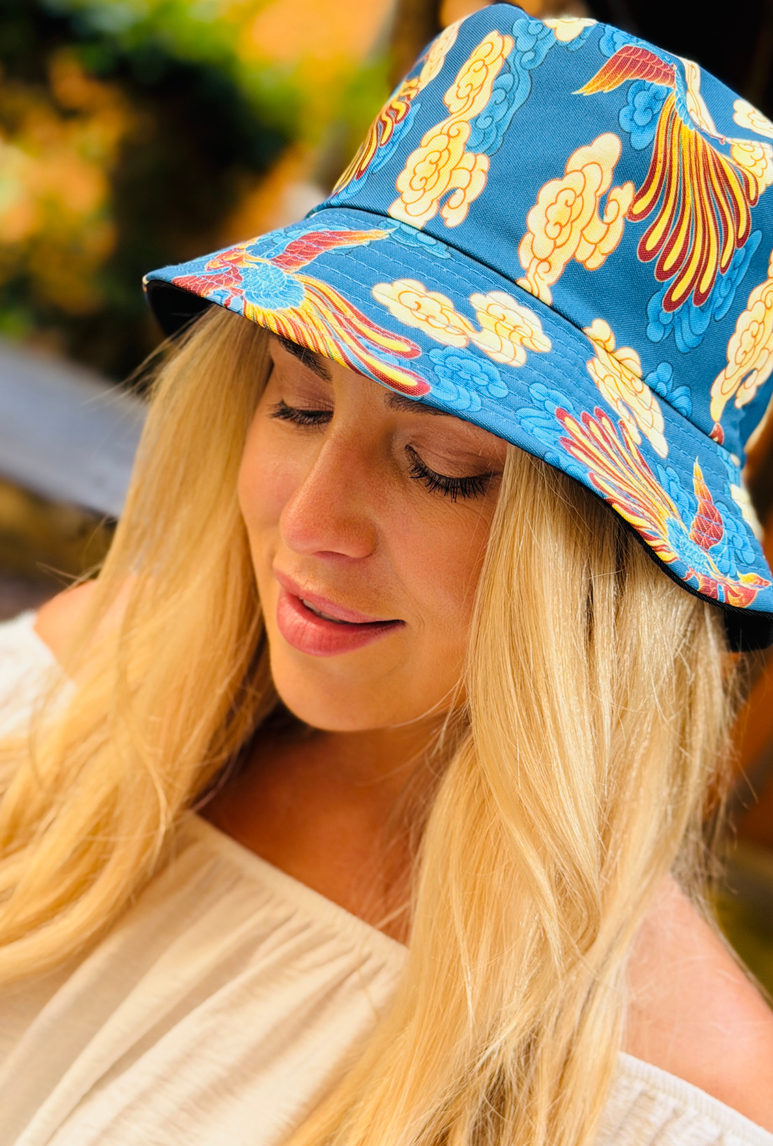 Bee Both Ways Bucket Hat - Clouds