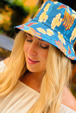 Bee Both Ways Bucket Hat - Clouds