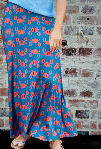 Pinch Me Pretty Skirt - Coral + Sky