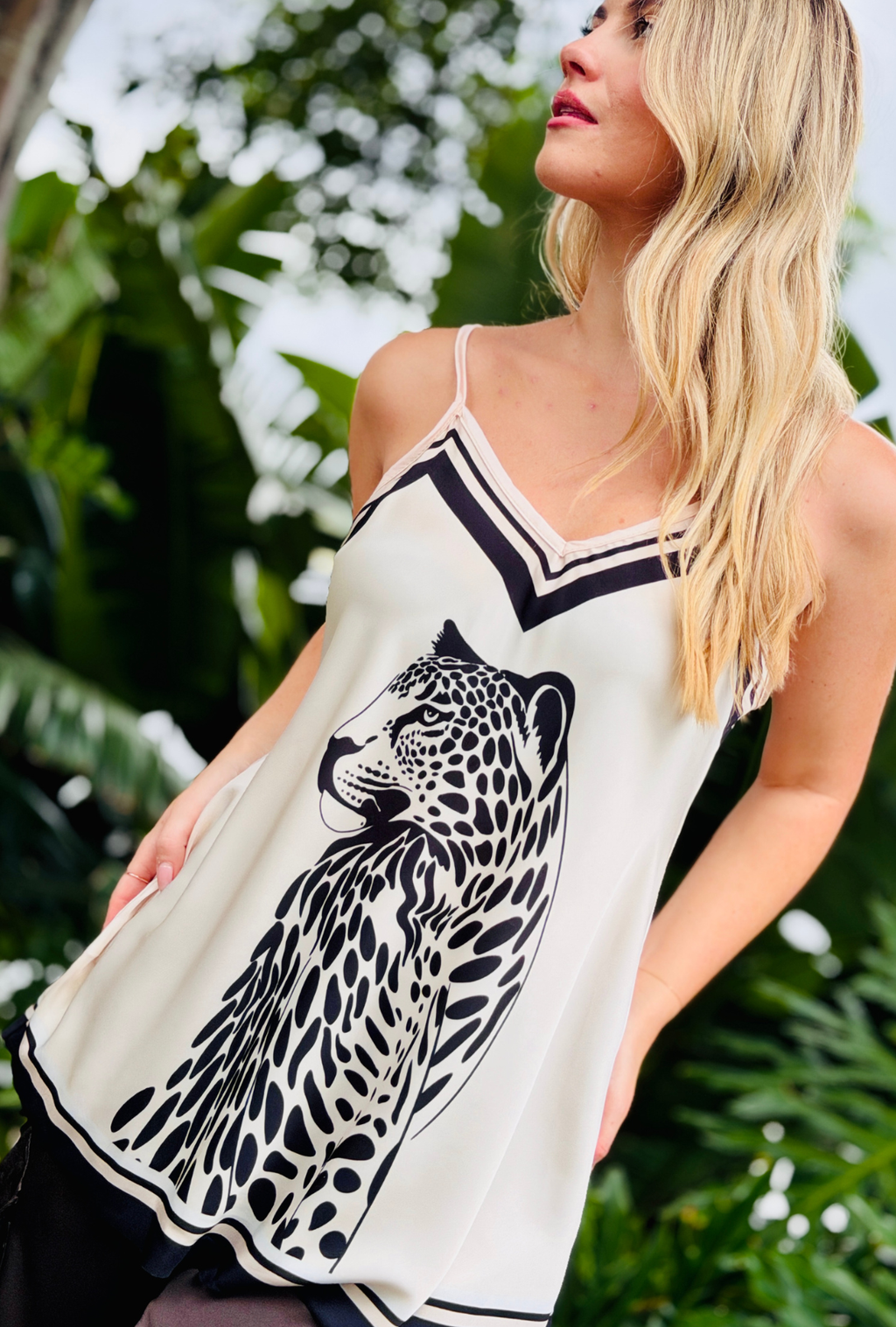 Feline Fine Top - Creme