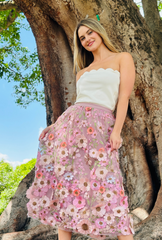 Limited Edition Get Carried Away Skirt - Candy Bloom