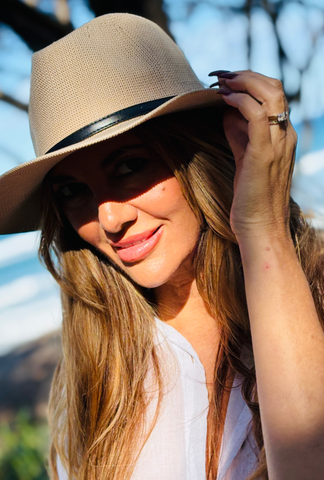 The Riviera Black Trim Hat