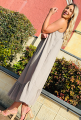 Bead The Way Dress - Mocha