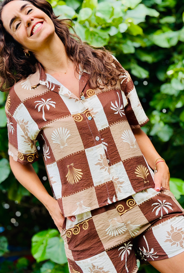 Check Me Out Shorts - Brown