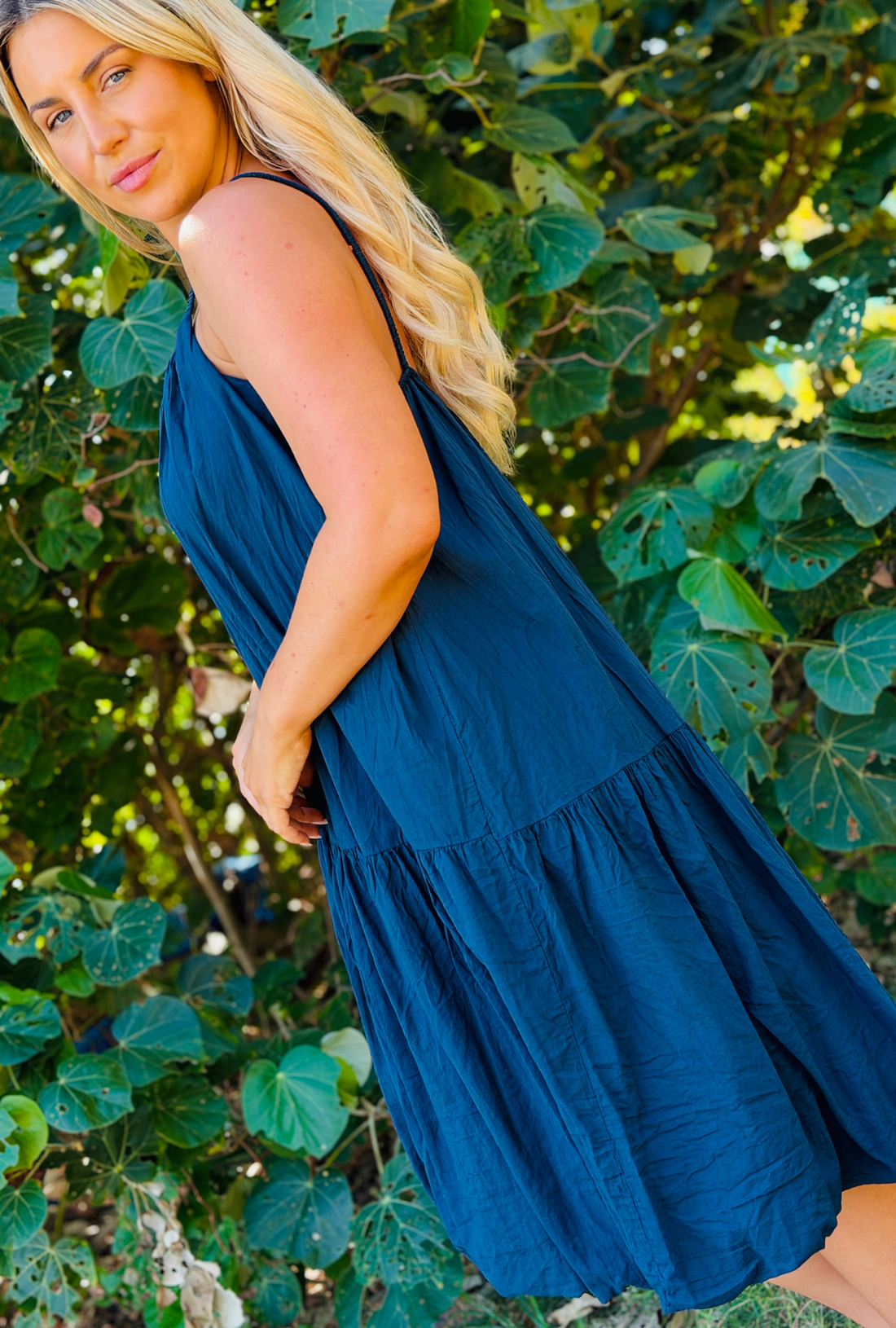 Tied You Over Short Dress - Saxe Blue